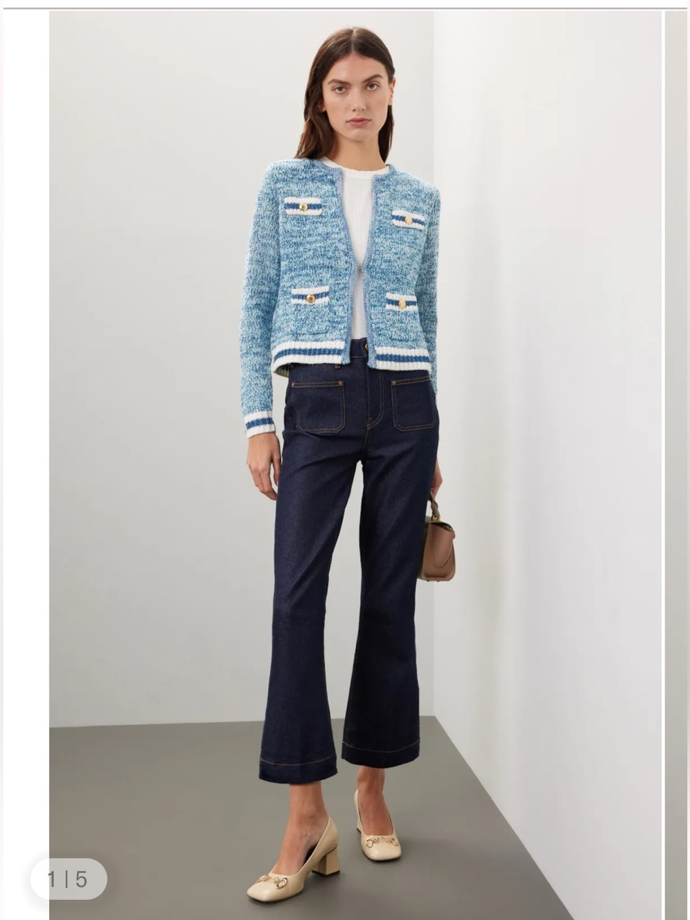 Lilly Pulitzer Blue Beckington Cardigan